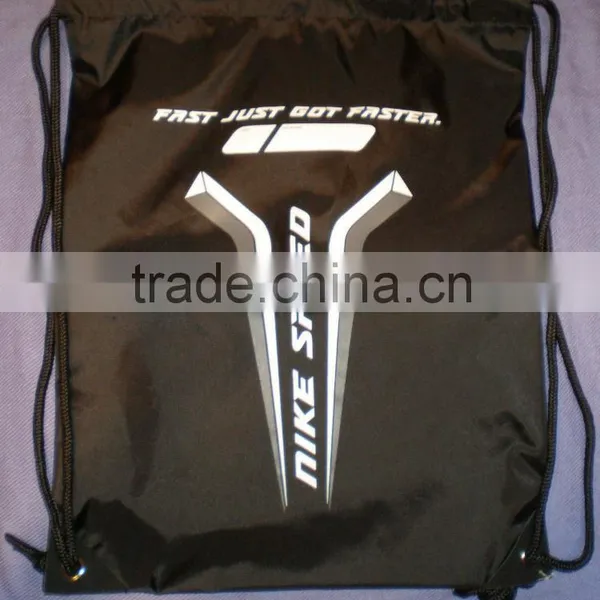 Drawstring Backpack Gym Bag Soccer Shoes Cleats Black Sack Gym Shoe Bag photo-2