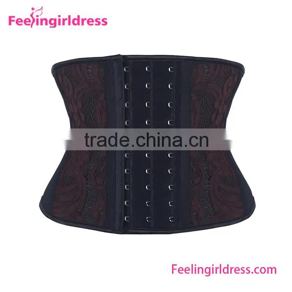Women's 9 Steel Boning Short Torso Big Women Rubber Latex Waist Slimming Corset photo-4