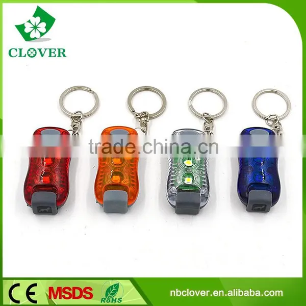 3 LED Keychain Lights Best Promotion Gift Mini Plastic Led Flashlight photo-4