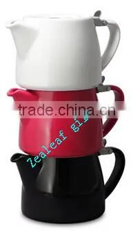 Stump Ceramic Tea Pot With Stainless Steel Lid and Filter photo-5