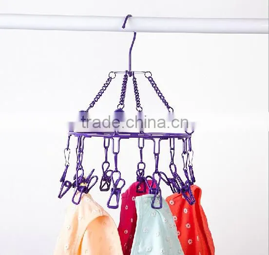 Round Stainless Steel Hanger,clothes Hanger Stand photo-3
