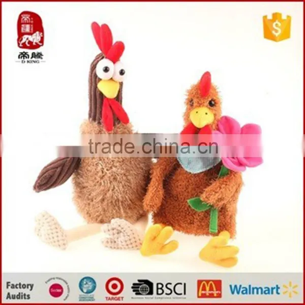 2016 Low MOQ Easter Day Lay Eggs Stuffed Animal Farm Soft Funny Plush Toy Chicken photo-2