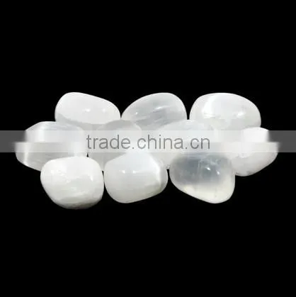 Natural Girasol Tumble Gemstone Beads for Jewelry Making photo-4