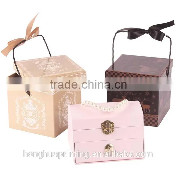 2014 Paper Storage Box Christmas Music Boxes