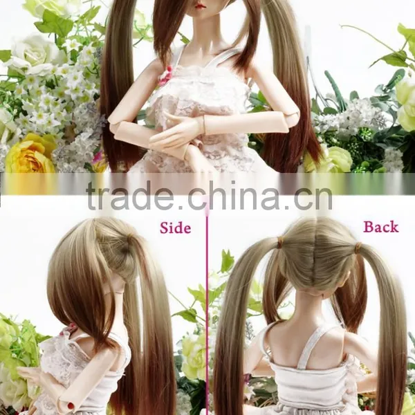 2016 Wholesale Cheap Best Long Cute Synthetic Doll Wigs for BJD photo-2