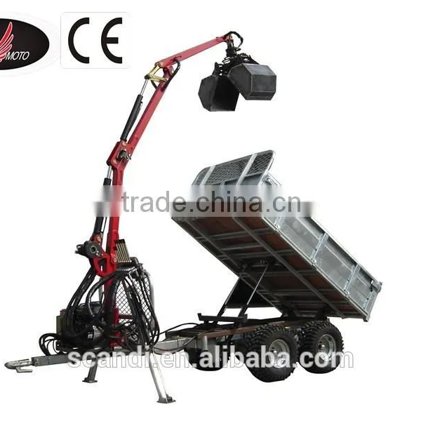 Professional Trailer Manufacturer 350 ATV Timber Trailer CE Certificate photo-2
