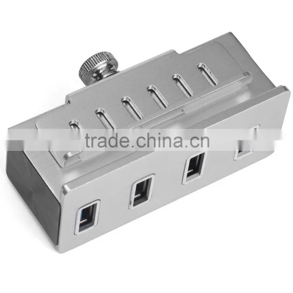 Hot Sale Clip-on USB 3.0 4-Port Aluminum Hub for pc photo-3