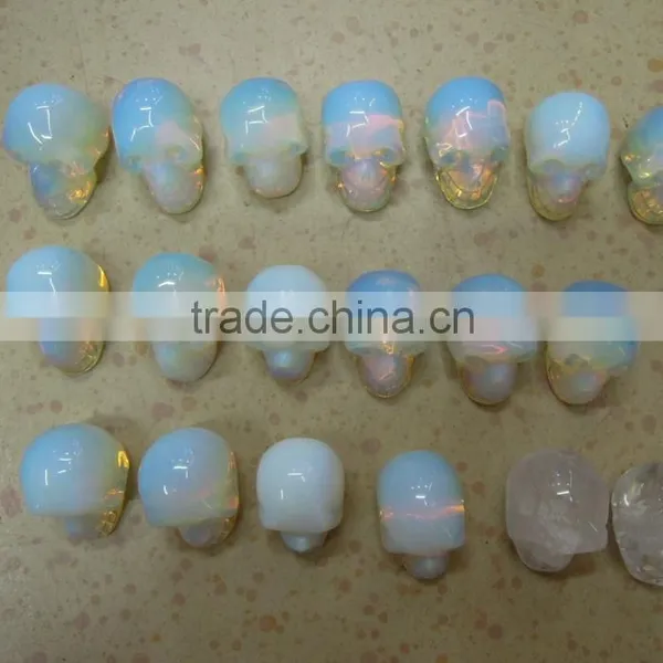 Wholesale Human Skull Skeleton Man-made Opal Crystal Products photo-6