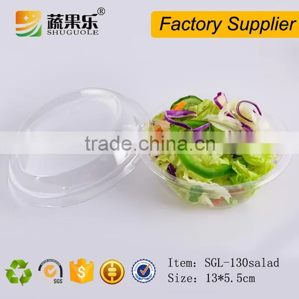 Transparent Take Away Plastic Salad Box With Lid photo-3