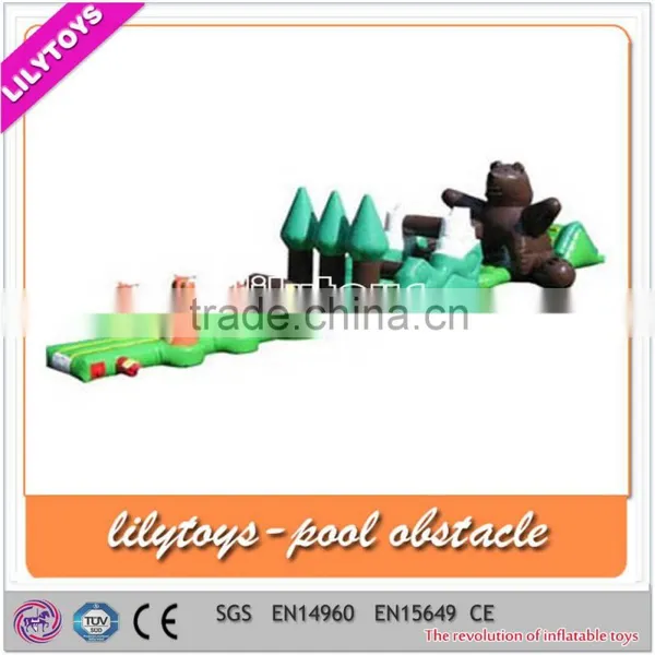 EN15649 Lovely Inflatable Water Obstacle Course/swimming Pool Sport Game/durable Inflatable photo-4