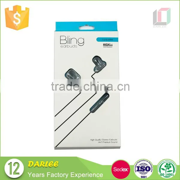 Recyclable Embossing in Ear Headphone Packaging Box With Clear Window photo-6