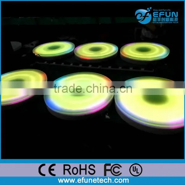 Hot 2017 Remote Control Touch Sensitive Round Dance Floor Interactive Floor Games for Kids photo-2
