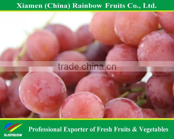 Fresh Fruit of Yunnan Red Globe Grape With Good Taste Grapes Peru Seedless Grapes