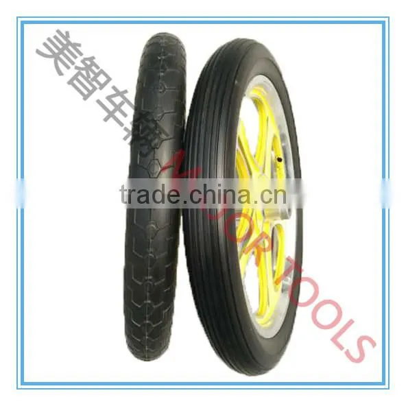 16x1.75 Flat Free pu Foam Wheel Solid Bicycle Tyre photo-4