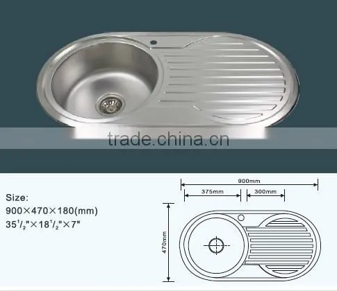 Single Bowl Single Tray Stainless Steel Kitchen Sink for Laundry photo-2