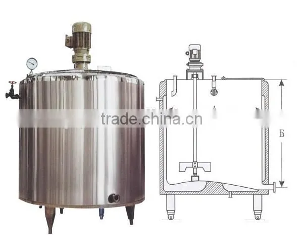 Hot and Cold Liquid Tanks Storage Tank Machine for Fruit Sauce Filling photo-3