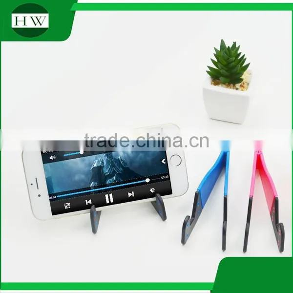 Wholesale Logo Printed Cheap Portable Plastic Smart Cell Mobile Phone Support Bracket Stand Holder photo-2
