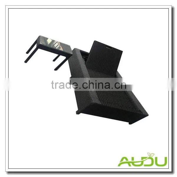 Audu Sun Lounger With Side Table Rattan Swimming Pool Dining Table photo-5