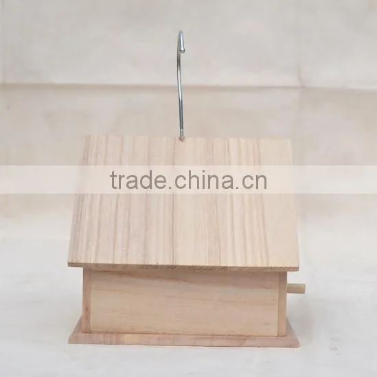 Simple Wooden Craft Bird Cage House photo-3