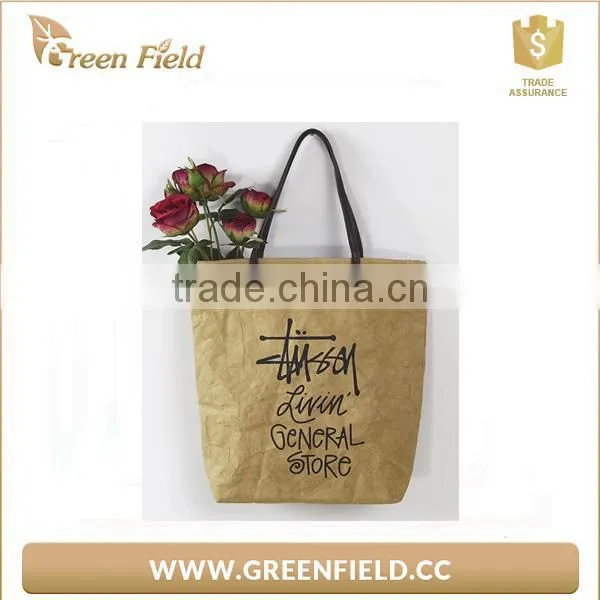 College Student Handbag Beauty Design Kraft Paper Tote Bag photo-2