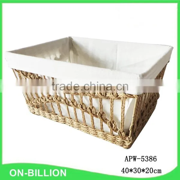Light Brown Paper Rope Handmade Wholesale Basket photo-2