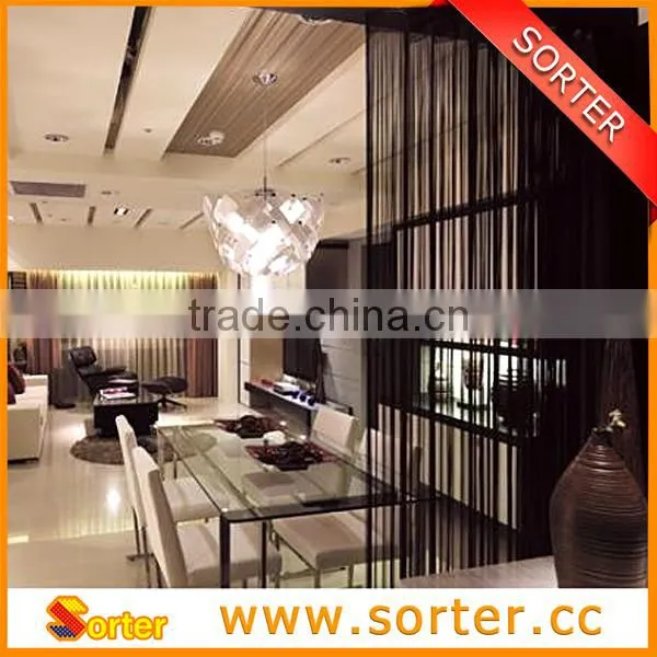 Black Polyester Tassel Fringe String Curtain photo-4