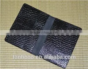 Crocodile Black Leather Passport Hplder photo-3