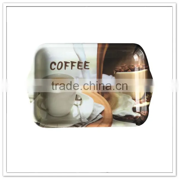 Blossom Flower Printed Custom Melamine Tray for Coffee / Tea Time photo-5