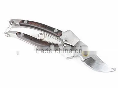 High Grade and Quality Stainless Steel Garden Pruning Shear With Wood Handle photo-2