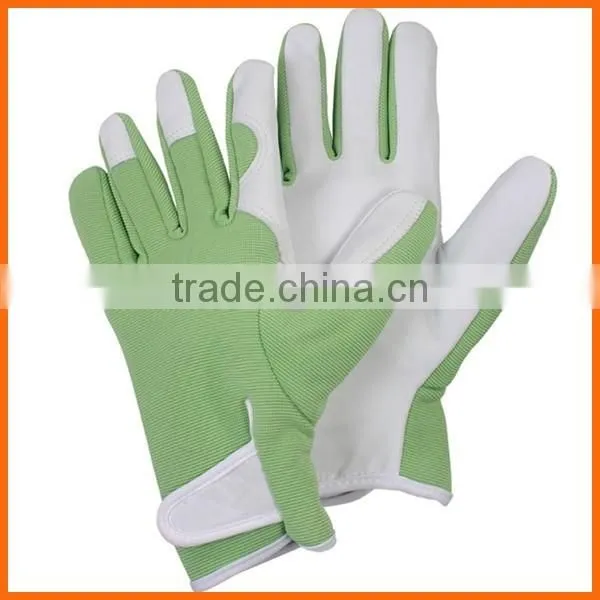 Women Slim-fit Work Glove/Ladies Leather Garden Glove photo-4
