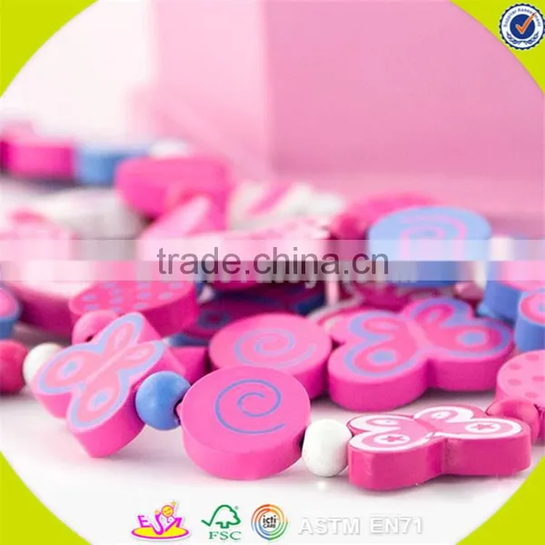 Wholesale Role Play Wooden Jewelry Box Toy Beautiful Pink Wooden Jewelry Box Toy Hot Kids Wooden Jewelry Box Toy W10D105 photo-6