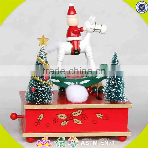 Wholesale Baby Wooden Christmas Tree Music Box Top Fashion Kids Wooden Christmas Tree Music Box W07B013A photo-5