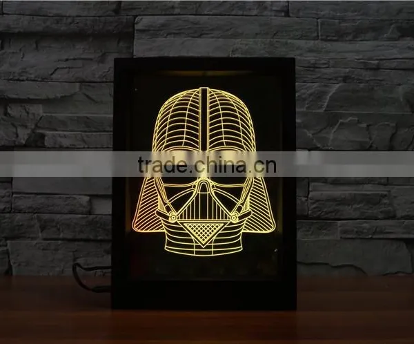 2016 New Design Awsome Innovative 3D Led Night Lights Photo Frame for Decoration for Gift photo-3