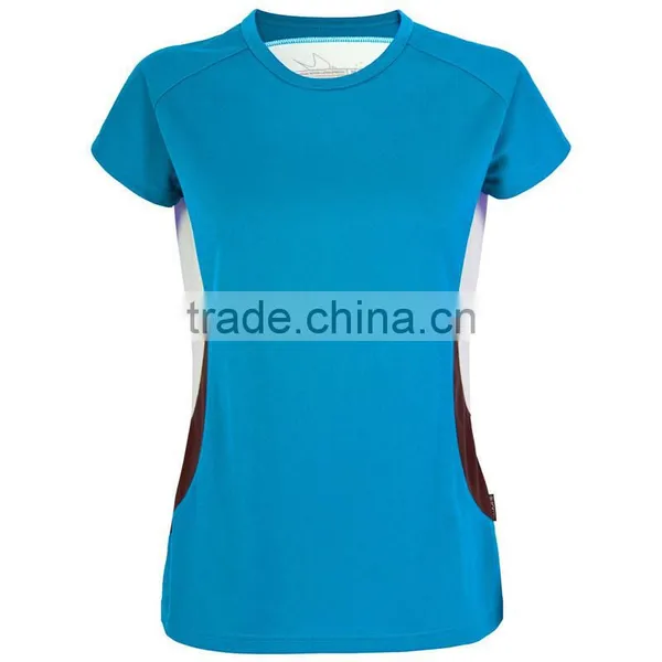 Custom Women 100% Polyester Round Neck Tee t Shirt photo-3
