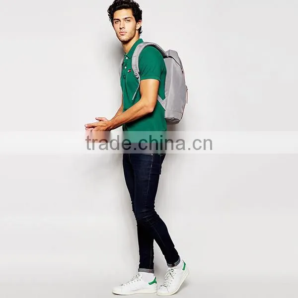 100% Cotton Green Solid Color Men Polo Shirt PS0110A photo-4