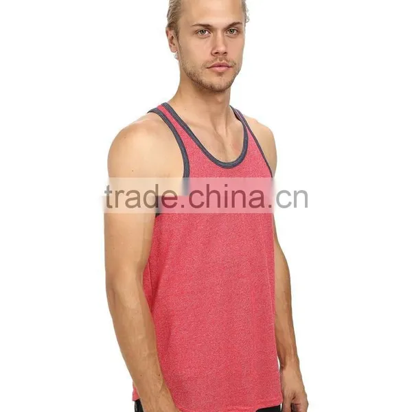 Mens Racer Back Summer Mens Tank Tops , Wholesale Tank Tops Men in Bulk photo-4