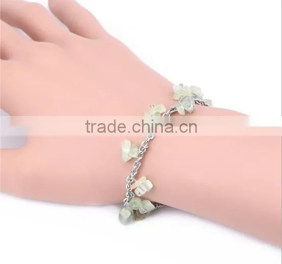Diy Tourmaline Stone Beads Anklets Handmade Chip Semi Precious Stone Anklets Bracelets for Women Foot Jewelry photo-5
