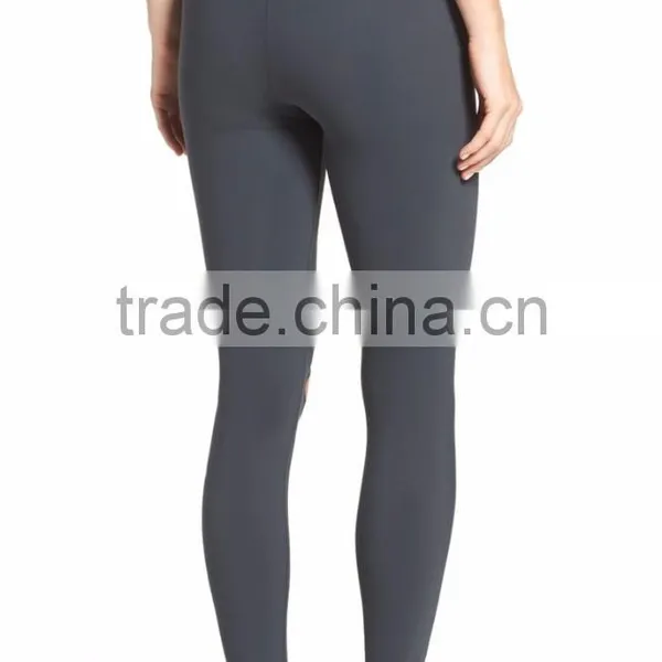 MGOO Custom Design Plain Distressed Yoga Pants Fitted Ripped Airbrush Women Leggings photo-2