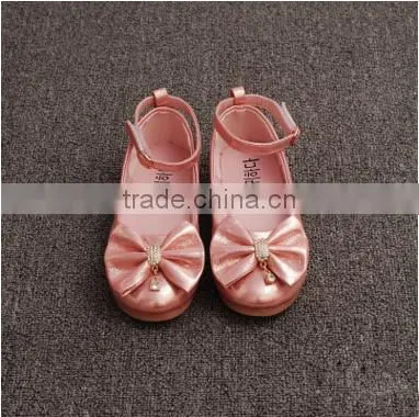 F10040E Latest Girls Fancy Shoes New Design Bowknot Shoes for Small Girls photo-5