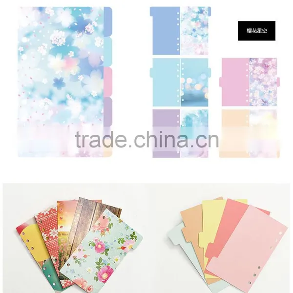 A5/A6 Art Paper 4/1C Printing Custom Planner Index Page 6 Holes Planner Internal Page photo-4