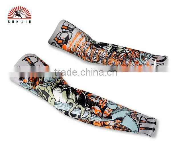Heat Slimming Multifunction Cycling Wear Fashion Outdoor Sport Anti-UV Protection Breathable Arm Tattoo Sleeve photo-2