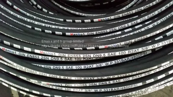 SAE Standard 100 R2 High Pressure Oil Resistant Hydraulic Hose photo-2