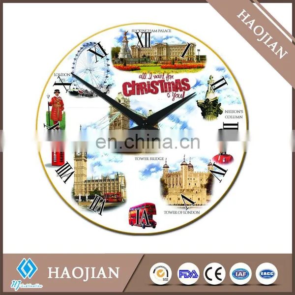 Sublimation Personalized Christmas Glass Clock photo-5