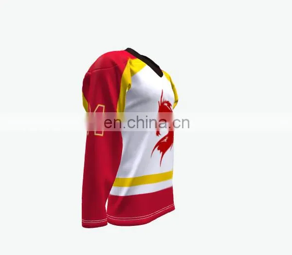 100% Polyester Reversible Custom Ice Hockey Uniform photo-3