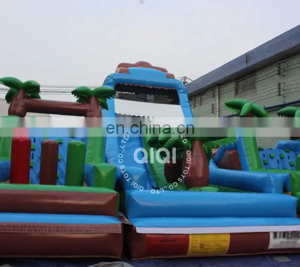 Cheap Inflatable Animal Jungle Obstacle Course for Kids photo-2