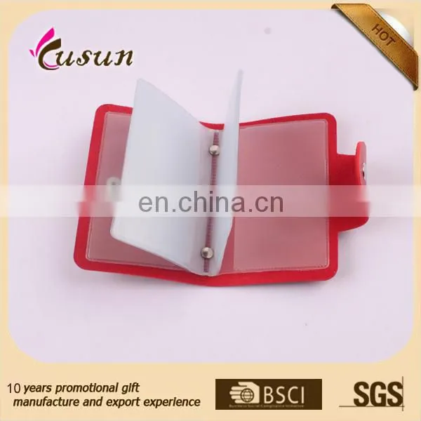 2015 Simple High Quality Leather pu Credit ID Card Holder Fashion Custom Promotional Cheap Card Holder photo-6
