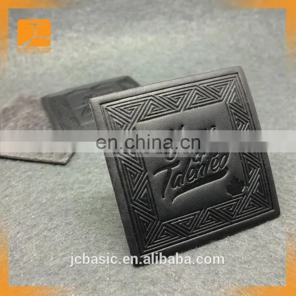 Custom Made Embossed Faux Leather Patches for Hat photo-3