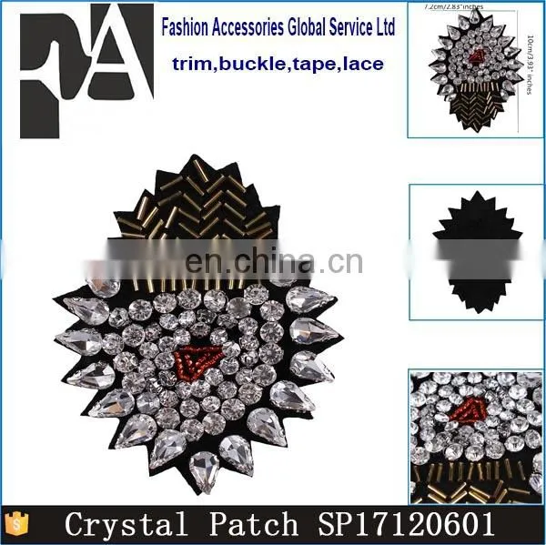 New Design Crystal Heart Rhinestones Beads Applique for Brooch Clothing Bags photo-4