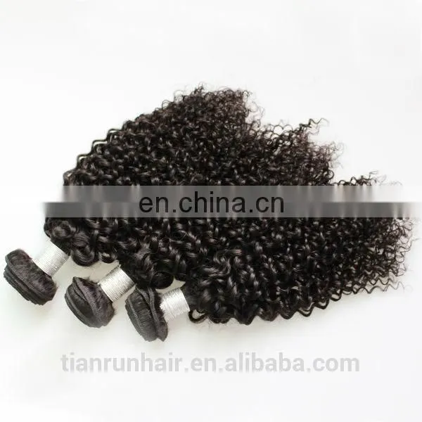 Natural Black Color Virgin Malaysian Afro Kinky Curly Hair Natural Human Hair Extensions photo-4