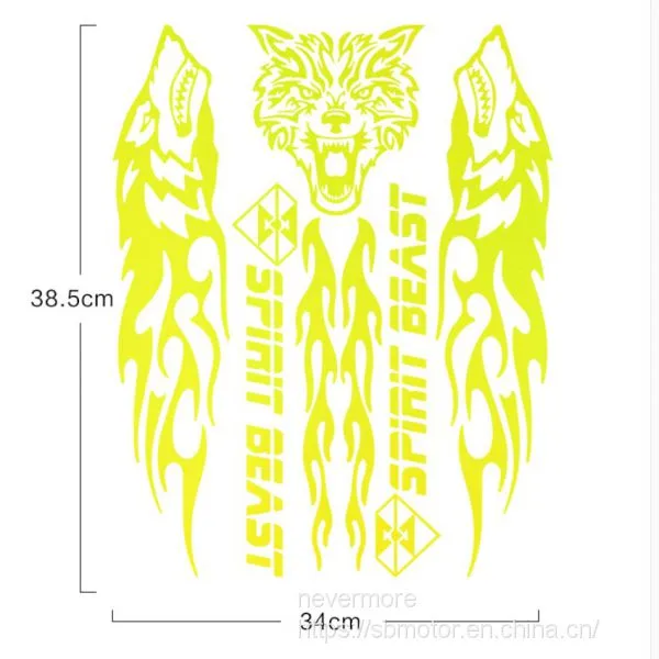 Spirit Beast Motorcycle Modified Body Stickers Waterproof Decals L3 photo-4